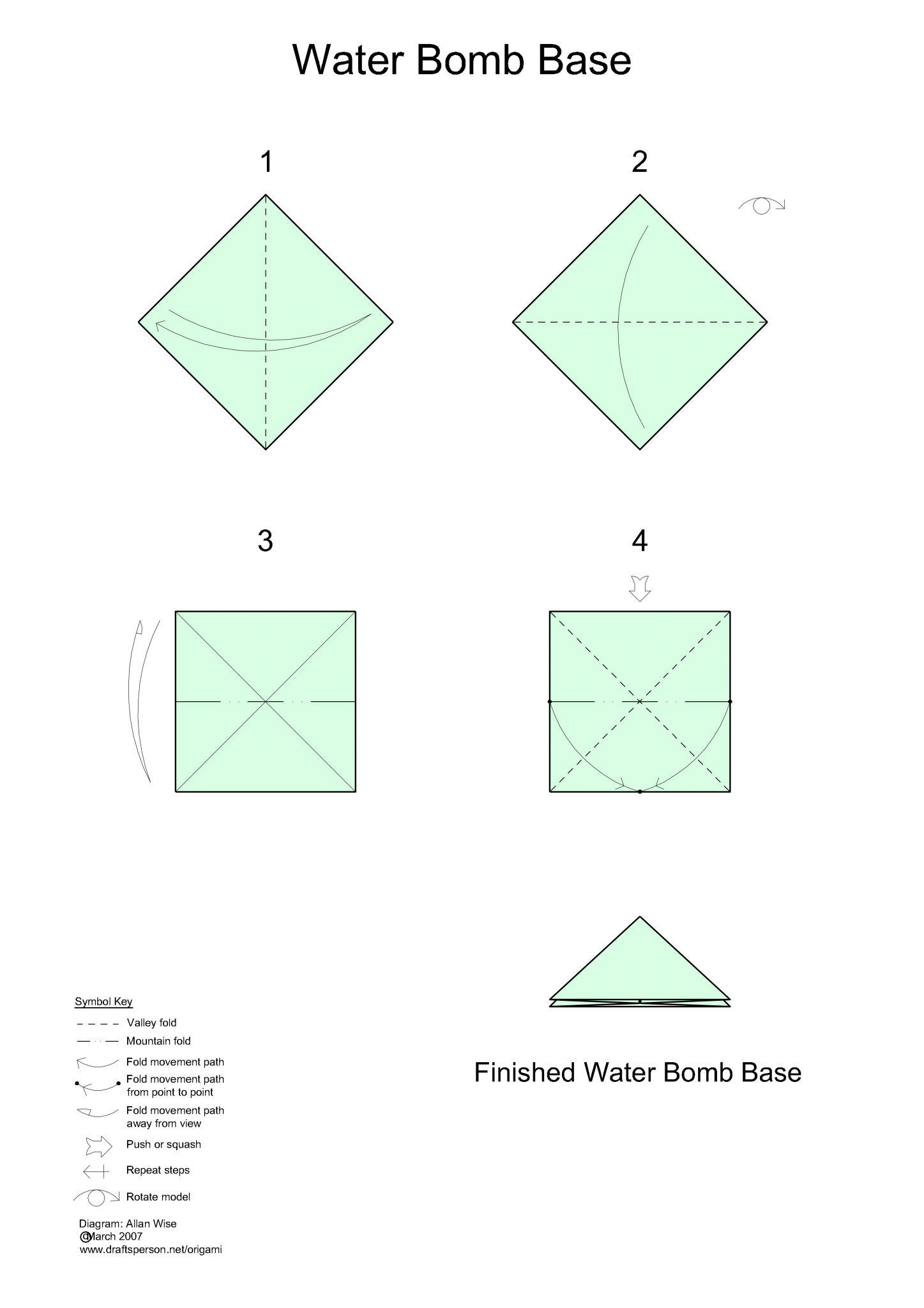 Water Bomb Base Origami by AL